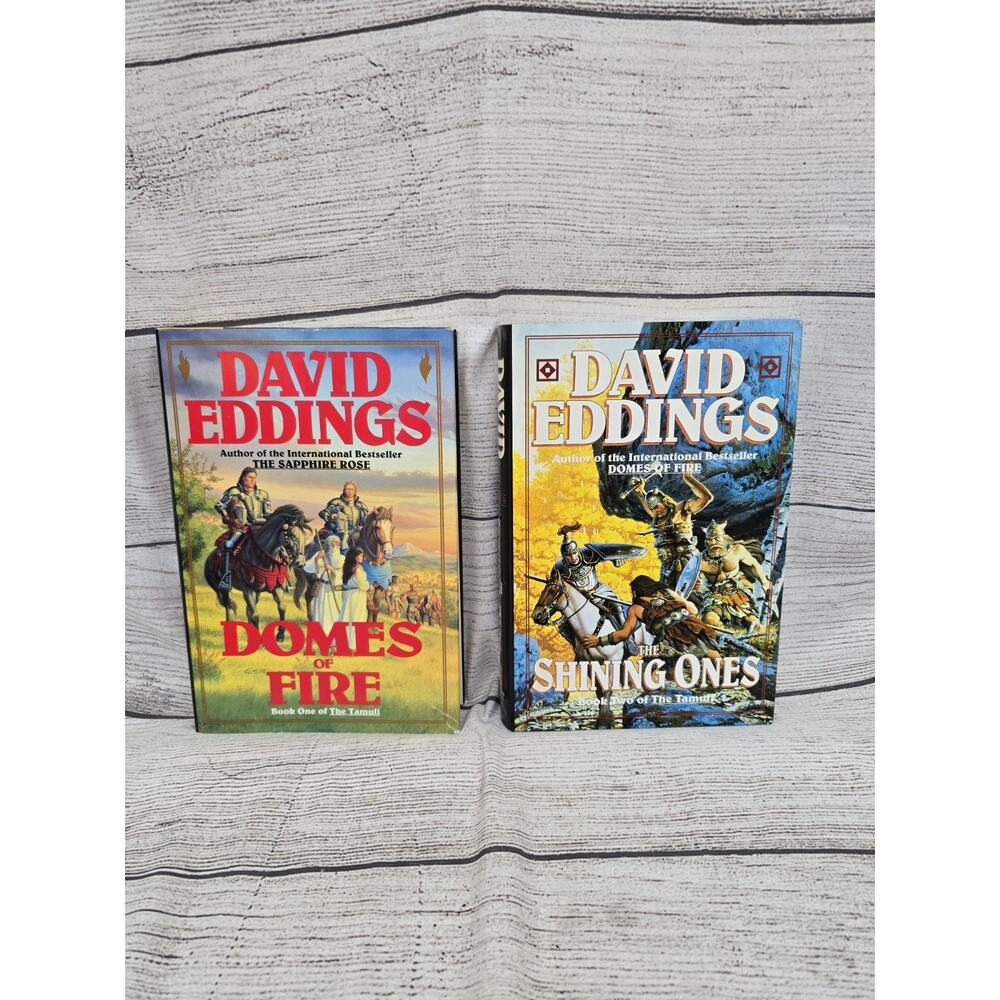 David Eddings Book One And Two Of The Tamuli. Domes Of Fire & Shining Ones. Hard